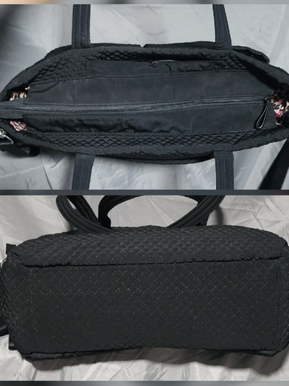 NWOT Vera Bradley Classic Black Quilted Iconic Ultimate Baby Bag Diaper Bag